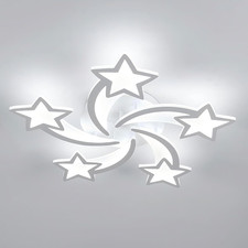 Plafoniera LED Moderna, 60W 6700LM Lampadario Cameretta Bimba, Lampadario Creati