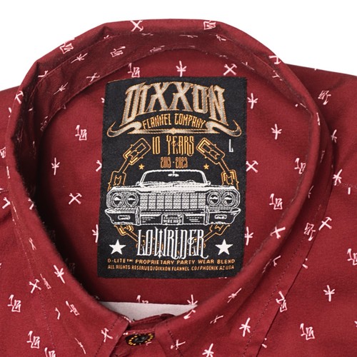 Dixxon Flannel Company LOWRIDER Shirt Men's Size L Red All Over Print - Picture 9 of 12