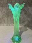 Fenton Boggy Bayou Uranium Swung Vase