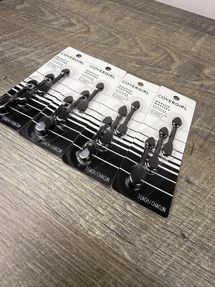 Aplicadores de sombras de ojos CoverGirl Makeup Masters, paquete de 3 quilates por paquete de 4 Foto 2 de 4