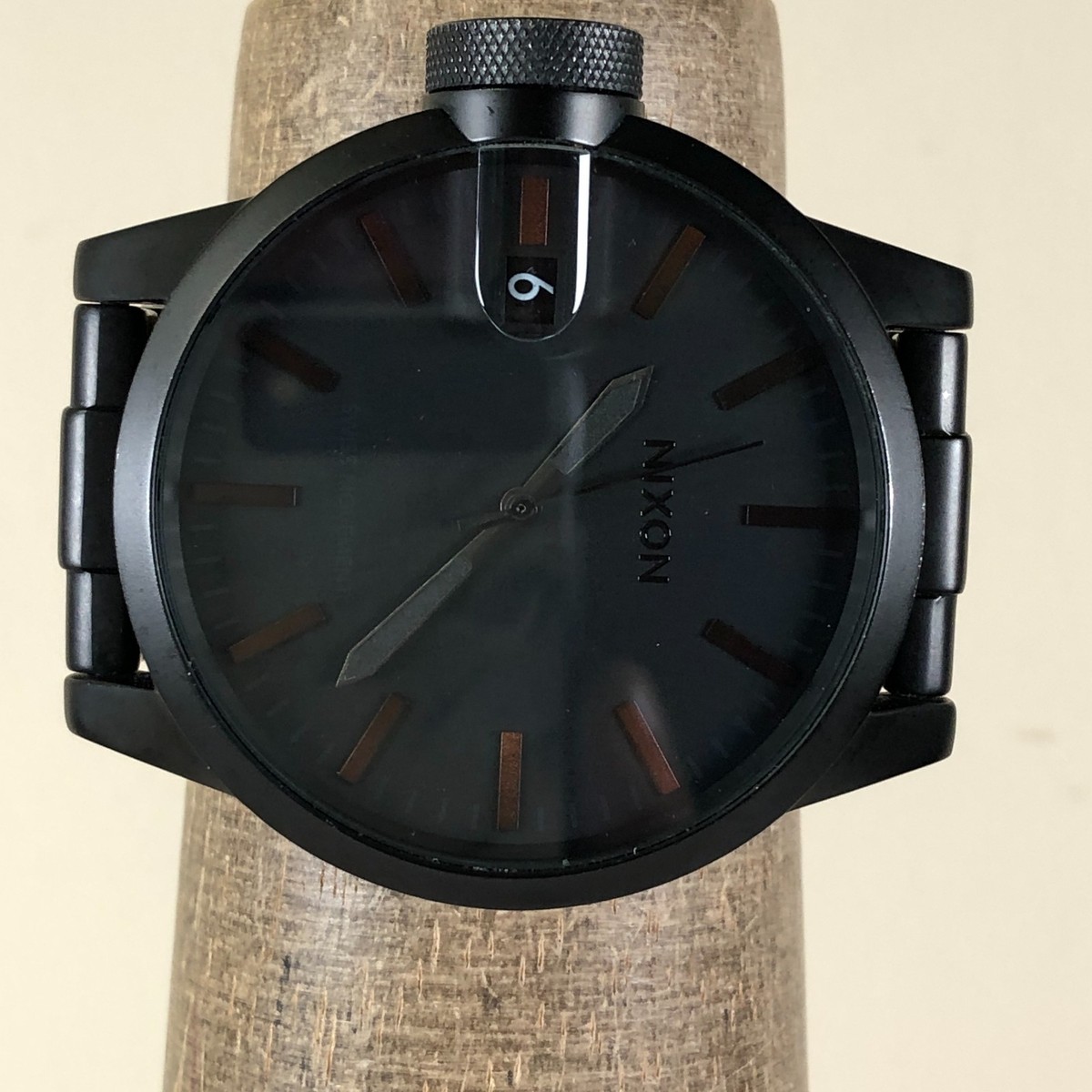Nixon Chronicle Men Fashion Date Black Tone Quartz Analog 48mm