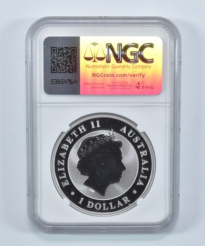 2018 P Australia 1 Dollar Silver Kookaburra Panda Privy MS70 NGC *8832 - Picture 2 of 5