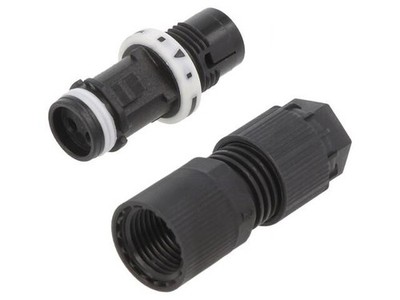 THB.381.B3A Steckverbinder: zur AC-Stromversorgung Schraubklemme weiblich TECHNO