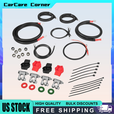 Battery Cable Kit For 2003-2007 Dodge Ram 5.9L 24V Cummins Diesel
