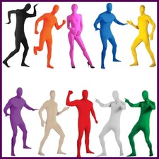 Dancing Full Body Zentai Adult Novelty Cosplay Costumes Spandex Black Suit Tight