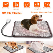 Pet Heating Pad for Dogs and Cats Waterproof Warming Mat Chew Resistant Cord