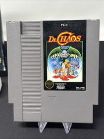 Nintendo NES Dr. Chaos Hell's Gate Cartridge & Box w Styrofoam CLEAN TESTED READ