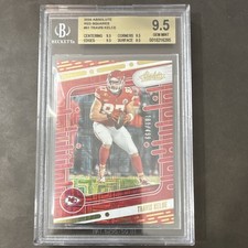 2024 Panini Absolute Red Squares Travis Kelce Chiefs #51 /499 Beckett 9.5