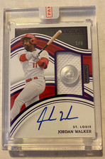 2023 Immaculate Jordan Walker Prospect Button Patch On Card Auto 3/8 Cardinals