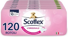 Scottex L'Originale Carta Igienica, Morbida e Assorbente, Pacco Scorta, 120 Roto