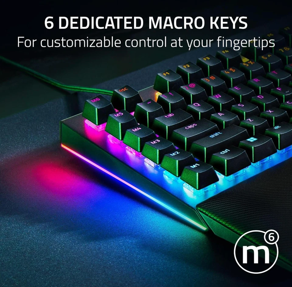 Razer BlackWidow V4 Wired Mechanical Gaming Keyboard - Green Switches - Image 4 of 4