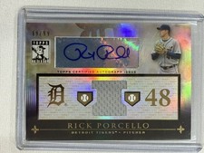2010 Topps Tribute #TAR-RP2 Rick Porcello Autograph Relics #/99