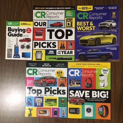 #ad Consumer Reports Magazine Lot of 5 Top Picks Best amp; Worst Car Save Big Guide $35.00