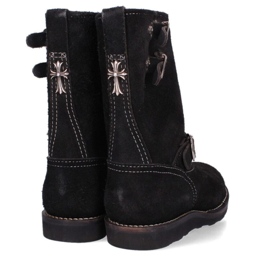 Chrome Hearts Boss Double Gun Slinger Strap Suede Leather Engineer BOOTS Used ac thumbnail 3