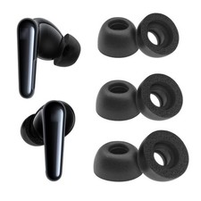 Klowcok Replacement Foam Eartips for Soundcore by Anker Liberty 4 Black