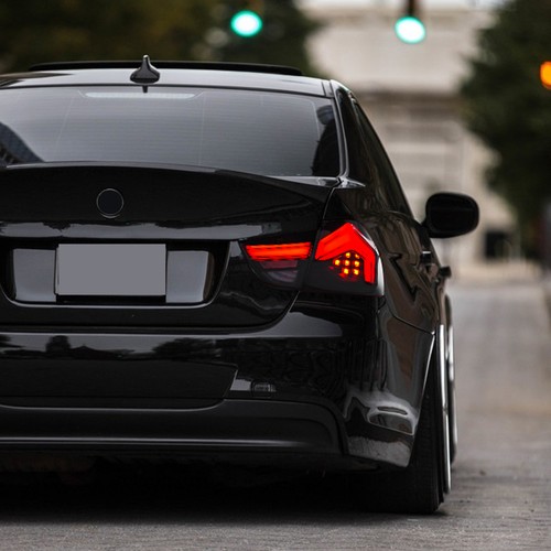 Luces traseras LED negras para BMW Serie 3 E90 09-12 Sedán Conjunto de luces traseras - Imagen 16 de 19