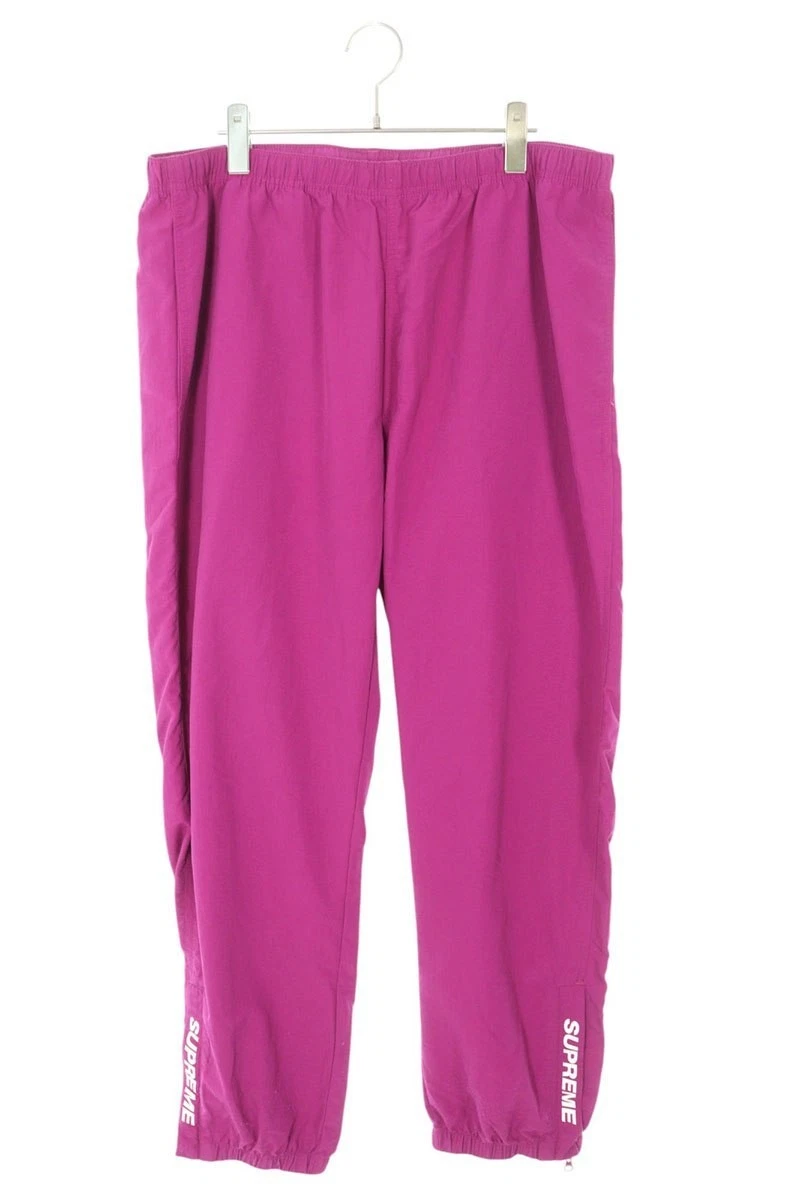 Pantalon long Supreme taille XL 18SS pantalon d'échauffement ourlet logo nylon piste long pantalon