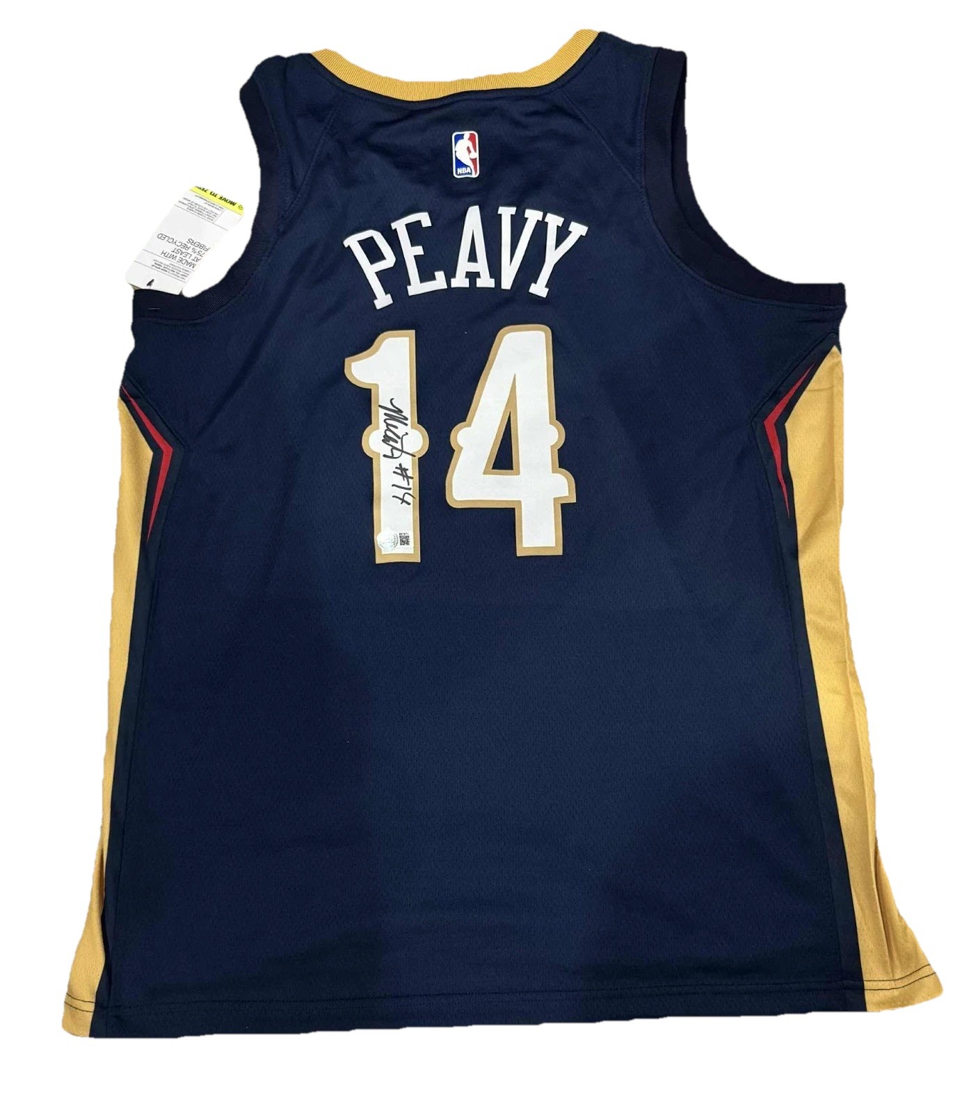 micah peavy Autographed Signed New Orleans Pelicans Jersey Beckett BAS COA 