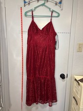 F2: Lulus Found Your Love Wine Red Lace Trumpet Midi Dress 