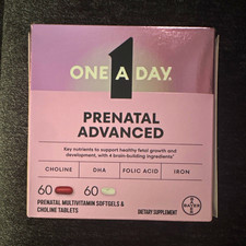 One A Day Prenatal Advanced Multivitamin Softgels  Choline Tablets 60 60
