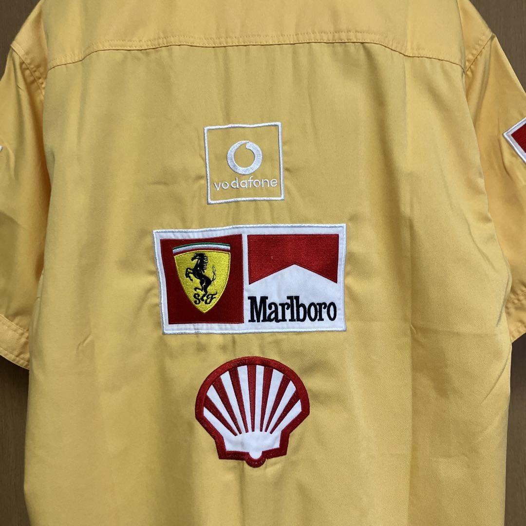 Marlboro Ferrari Racing Shirt Red Corporate Logo Shell