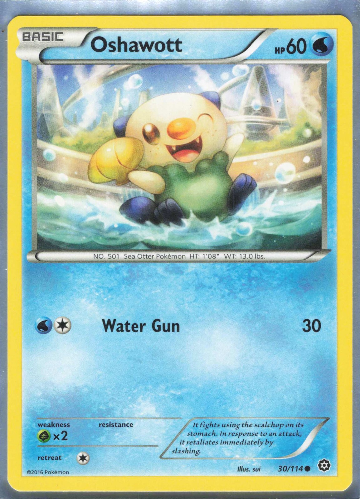 Oshawott Common XY - Steam Siege 30/114 LP