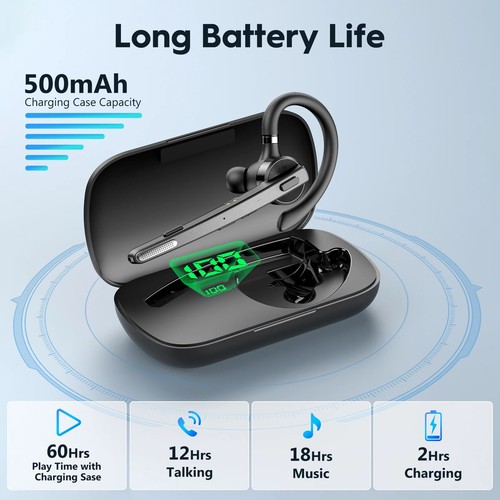 New 2025 M53 Bluetooth Headset Wireless Headphone Dual-Mic Mute Noise Cancelling - 第 2/8 張圖片