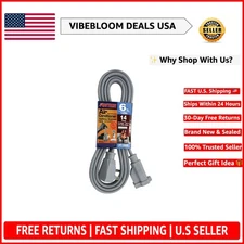 14 Gauge 6 FT Heavy Duty Extension Cord for Appliances - 1875 Watts, Grounded