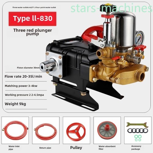 High Pressure Spray Plunger Mechanical Water Pumps Agricultural Piston Pumps - Picture 4 of 9