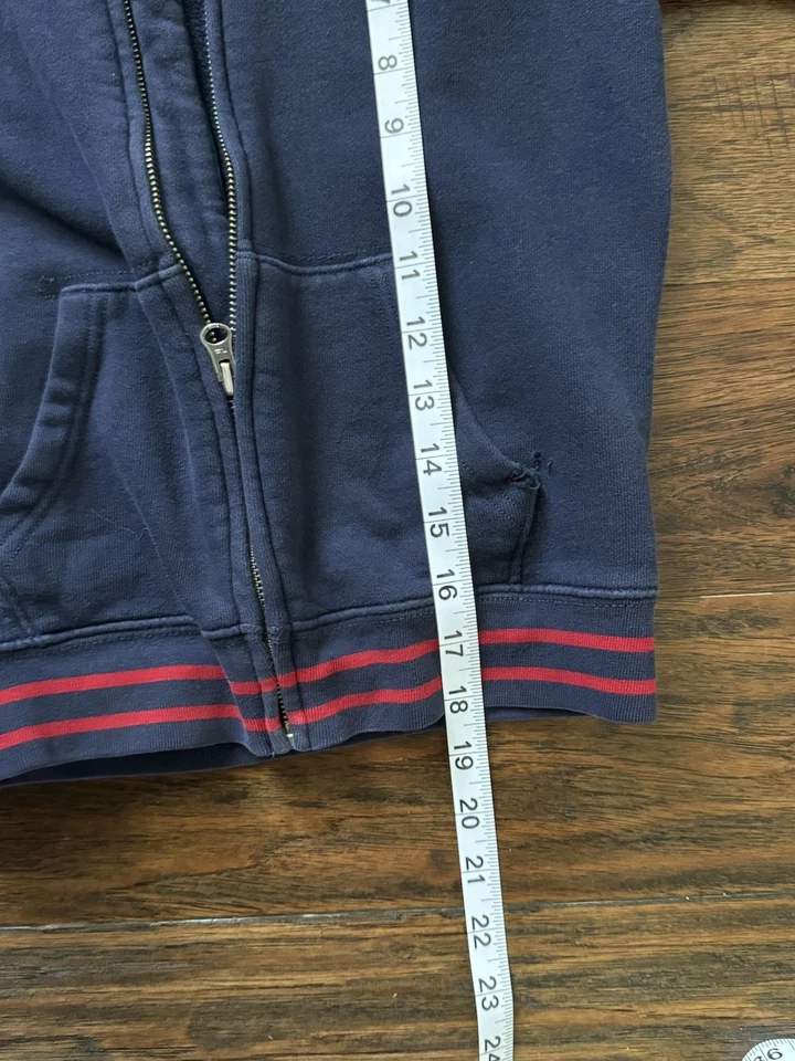 Ralph Lauren Sudadera con Capucha Niños 7 Big Pony Cremallera Completa Manga Larga Azul Informal Deportes Foto 4 de 4