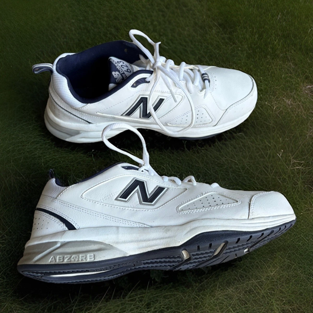 New Balance 623 White Blue Comfort Training Walking Shoes Size 15 (4E Wide) NIB! Men main image 3