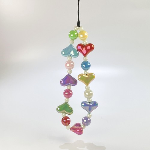 Handmade Beaded Chain Mobile Phone Jewelry Pendant Drop-resistant Strap Antilost - Photo 4 sur 8