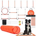 Dog Agility Course Backyard Set, Dog Agility Equipment, Pet obstacle Course B...
