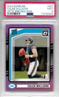 2024 PANINI DONRUSS OPTIC PREVIEW CALEB WILLIAMS PINK PRIZM HOLO REFRACTOR PSA 9