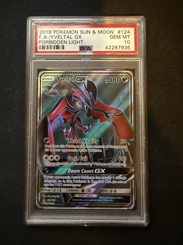 Yveltal-GX graded PSA 10 for sale on eBay