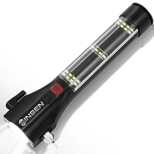 Car Safety Hammer Flashlight Emergency Rescue Tool LED Escape Kit