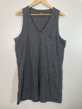Madewell Size XXL V-Neck Pocket Tank Dress Heather Gray Sleeveless Minimalist