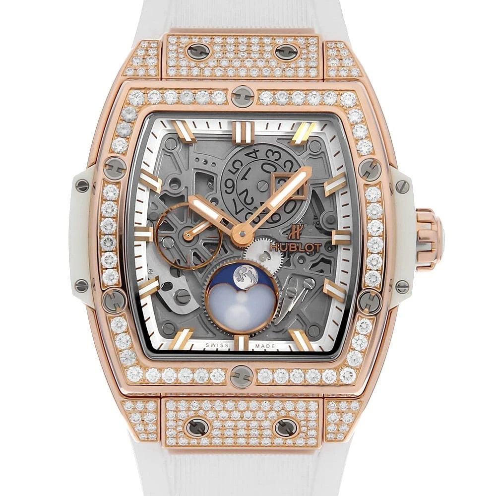 Hublot — HUBLOT Spirit of Big Bang Moon Phase King Gold Diamond 647.OE.2080.RW.1604 s...