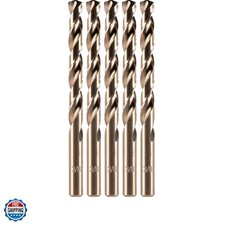 3/8" Cobalt Drill Bit5Pcs, M35 HSS Metal Drill Bit Set for Hard Metal, Stainl...