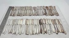 Lot of 75 Assorted Vintage Silverplate Butter Spreaders - Lot#191
