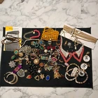 Lot of 30+ Pieces of Vintage to Modern Costume Jewelry Wearable and or Crafting