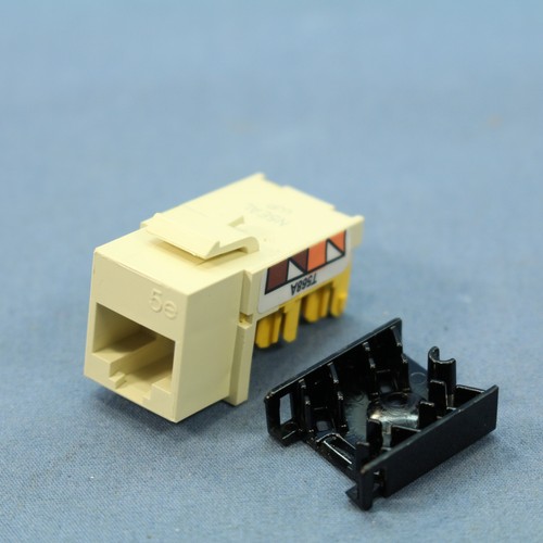 Hubbell NSJ5EA NetSelect Almond Universal A/B Cat5e Voice Data Jack 8-Position - 第 6/8 張圖片