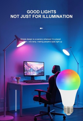2 Pcs 15W RGBW LED Bulb Light 16 Color Changing E27 Lamp + IR Remote Controller - Picture 12 of 16