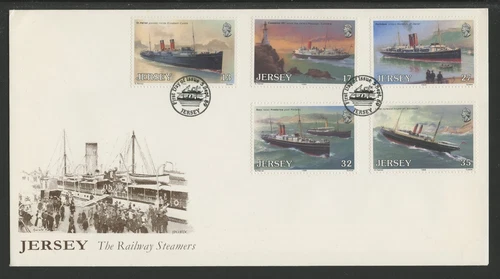 JERSEY 522-26, 1989 STEAMERS, FDC (JER4085K)