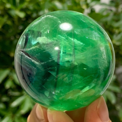 410G Natural beautiful colorful fluorite quartz crystal ballsphere healing - 第 7/14 張圖片