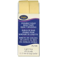 Wrights Double Fold Bias Tape Quilt Binding (7/8" x 3yds)