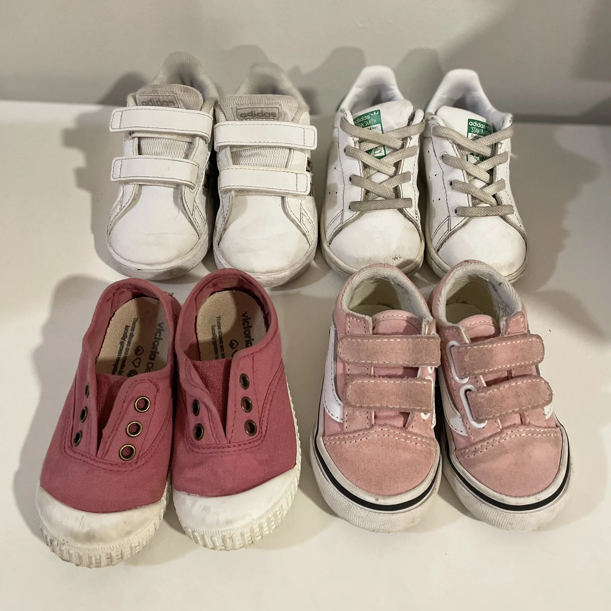 Baby Girl Toddler Shoes Size 4~6 Adidas Vans Victoria Sneakers | Ebay