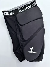 APPOLIS   Padded Sports Shorts   Unisex  Black  sz Small   NEW 