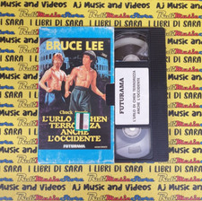 VHS cartonata L'URLO DI CHEN TERRORIZZA ANCHE L'OCCIDENTE bruce lee (F195)