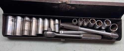 SK Tools  3/8" Drive SAE Deep Shallow Socket Set Ratchet Extension Breaker Bar +